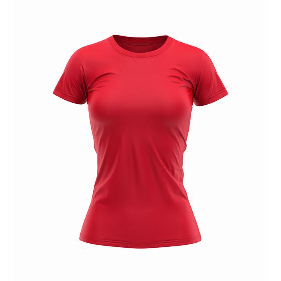 Imagem de Camiseta Babylook Feminina Lisa DryFit Uv Termica Verão