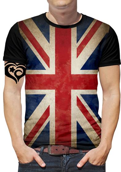 Imagem de Camiseta bandeira do Reino Unido PLUS SIZE Masculina Blusa