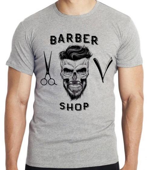 Imagem de Camiseta Barbeiro Shop Barbearia Blusa criança infantil juvenil adulto camisa todos tamanhos