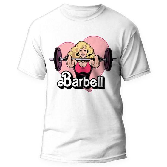 Imagem de Camiseta Barbie BodyBuilder Treino Fofo Academia 5