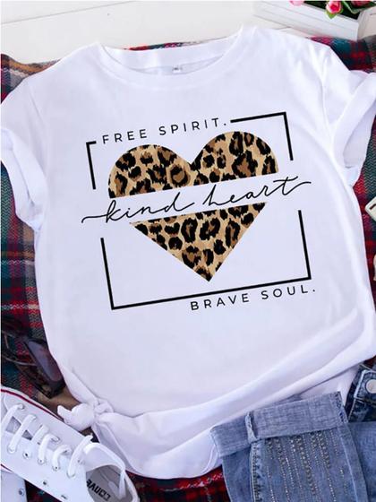 Imagem de Camiseta Básica  Algodão Estampada Frente FREE SPIRIT KIIND