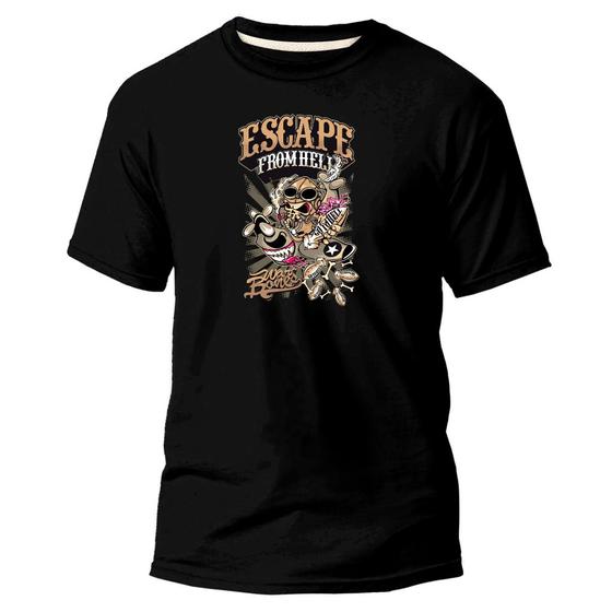 Imagem de Camiseta Básica Algodão Premium Estampa Digital Escarpe DTF