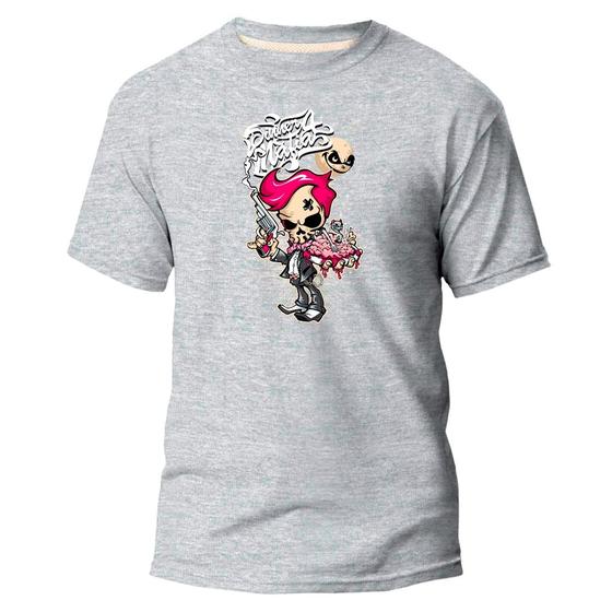 Imagem de Camiseta Básica Algodão Premium Estampa Digital Gaara Skull