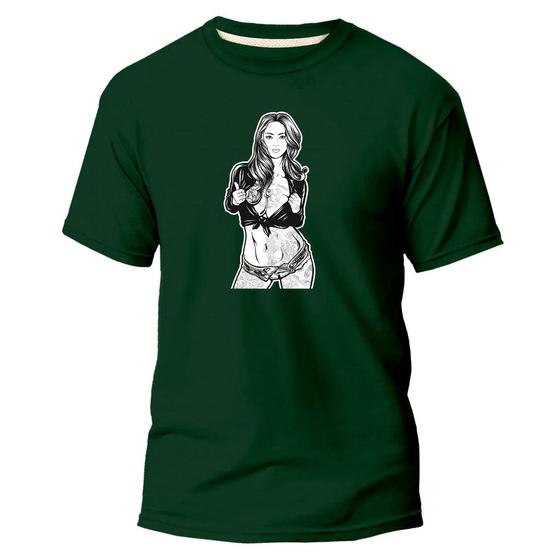 Imagem de Camiseta Básica Algodão Premium Estampa Digital GTA Girl DTF