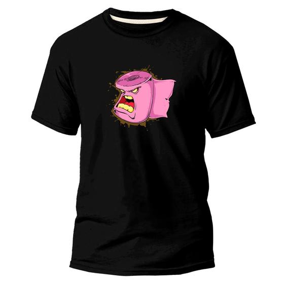 Imagem de Camiseta Básica Algodão Premium Estampa Digital Rolo Brabo