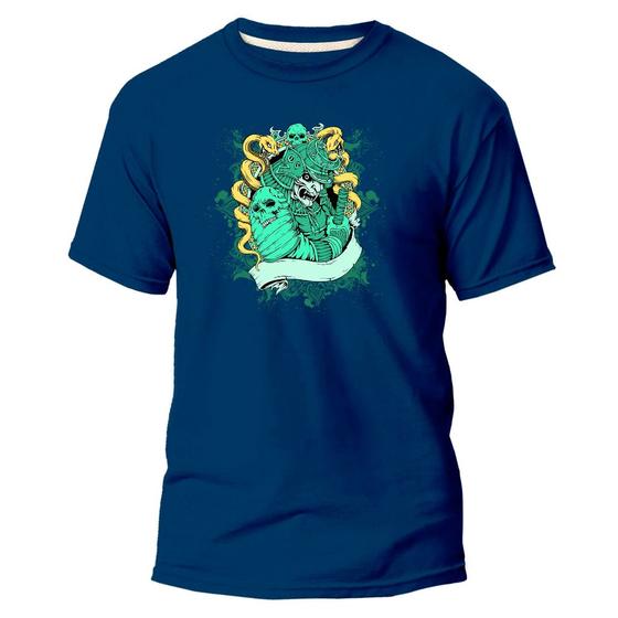 Imagem de Camiseta Básica Algodão Premium Estampa Digital Samurai Mamu