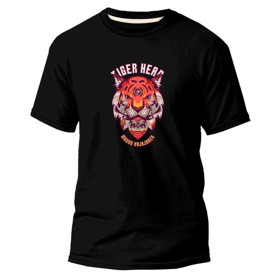 Imagem de  Camiseta Basica Algodão Premium Estampa Digital Tigre 