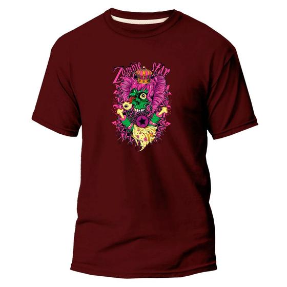 Imagem de Camiseta Basica Algodão Premium Estampa Digital  Zumbie Rei 