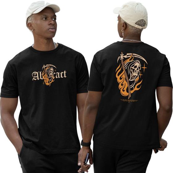 Imagem de Camiseta Basica Algodão The Dark Mode Dead Orange Abstract