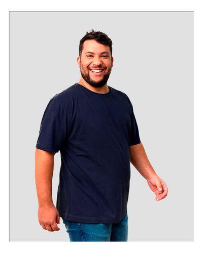 Imagem de Camiseta Básica Azul Marinho Plus Size Kessler