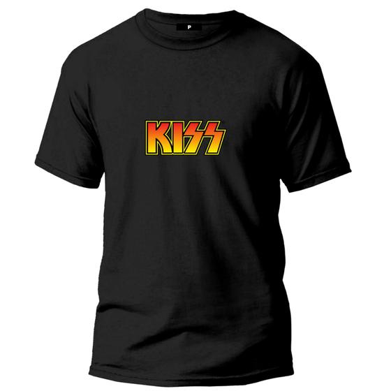 Imagem de Camiseta Básica Banda De Rock Kiss Gola Redonda