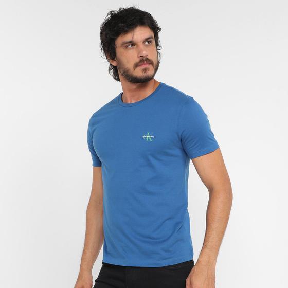 Camiseta Básica Calvin Klein CK Masculina Menor preço em Camiseta Básica Calvin Klein CK Masculina