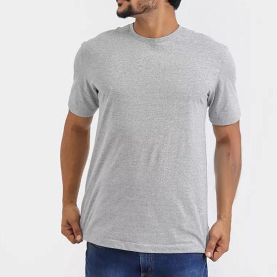 Imagem de Camiseta Basica Camisa Fio 30.1 Algodão Blusa Casual Gola Redonda Blusão Liso