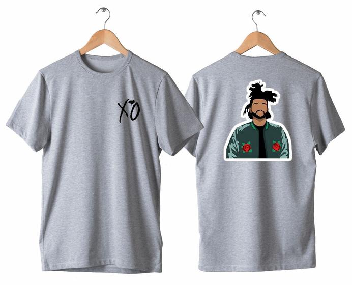 Imagem de Camiseta Básica Cantor Ator Capa Cd The Weeknd Earned Music