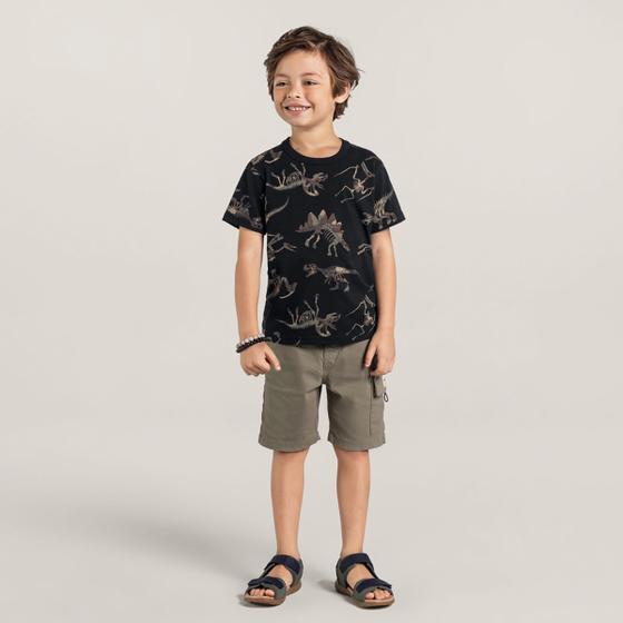 Imagem de Camiseta Básica Estampada Infantil Menino Brandili