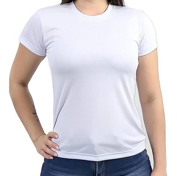 Imagem de Camiseta Básica Feminina Gola Careca Baby Look