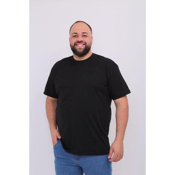 Imagem de Camiseta Basica Gola Redonda 100% Algodão 30.1 Masculina ROBLES pluz size G1 G2 G3 Plus Size