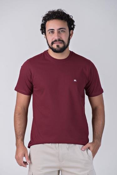 Imagem de Camiseta básica griffo marsala essencial