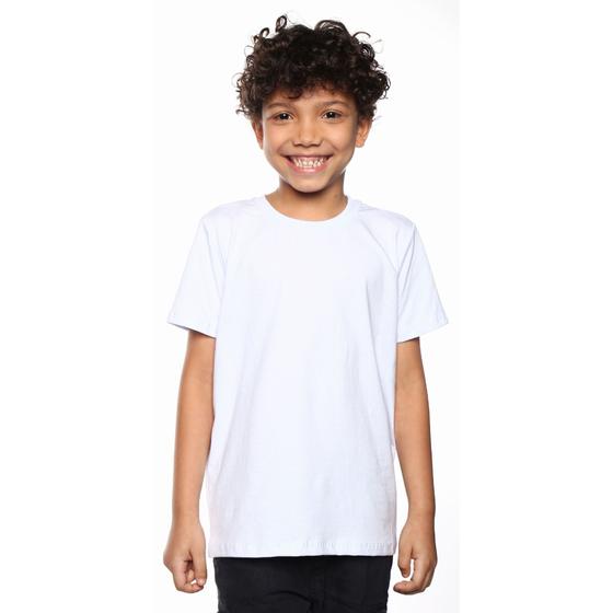 Imagem de Camiseta Básica Infantil Juvenil Menino 100% Algodão Premium Gola Redonda