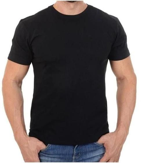 Imagem de Camiseta Básica Lisa de Algodão Masculina