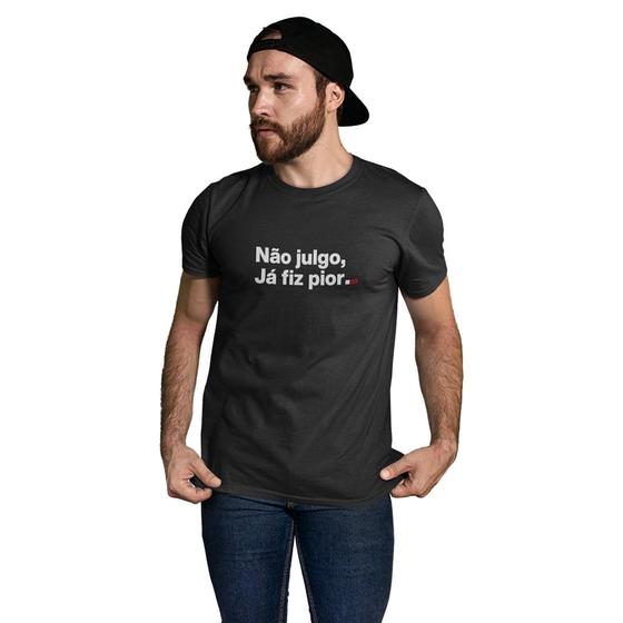 Imagem de Camiseta Básica Masculina Algodão Moda Casual Com Frases Manga Curta Homem Fashion