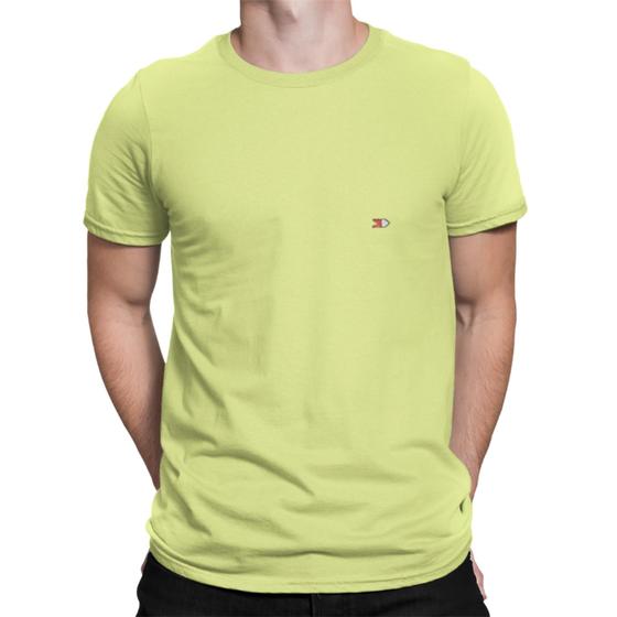 Imagem de Camiseta Básica Masculina   Bege natural 100% algodão