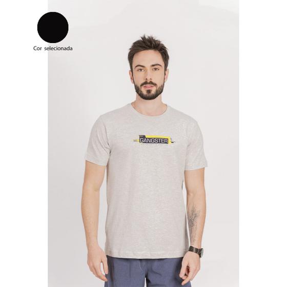 Imagem de Camiseta Básica Masculina Gangster Estampa nas Costas Modelo Exclusivo Premium