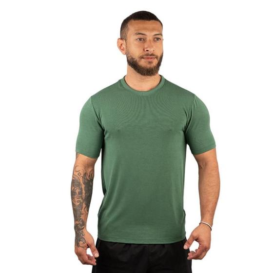 Imagem de Camiseta basica modal verde musgo