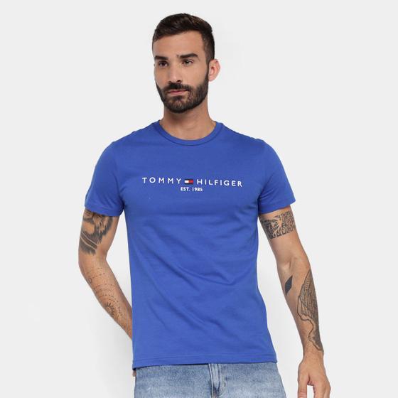 Camiseta Básica Tommy Hilfiger Logo Masculina - Camiseta Masculina ...