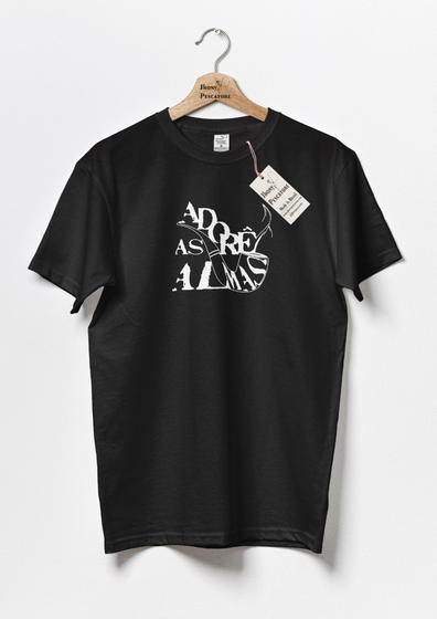 Imagem de Camiseta Básica Unissex Saudação Pretos Velhos Adorê as Almas em Algodão Premium Candomblé Umbanda