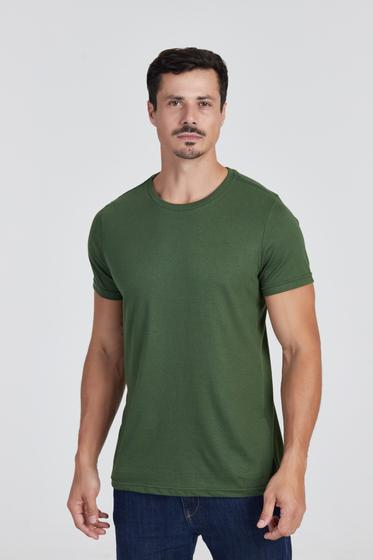 Imagem de Camiseta Básica Verde Musgo Personalizável