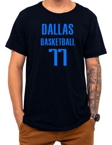 Imagem de Camiseta Basquete Dallas Basketball Número 77 Esportiva