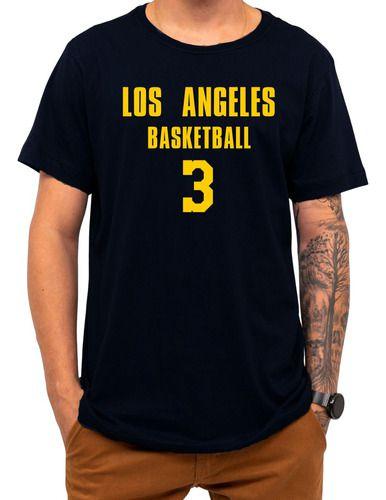 Imagem de Camiseta Basquete Los Angeles Basketball Número 3 Esportiva