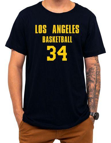 Imagem de Camiseta Basquete Los Angeles Basketball Número 34 Esportiva