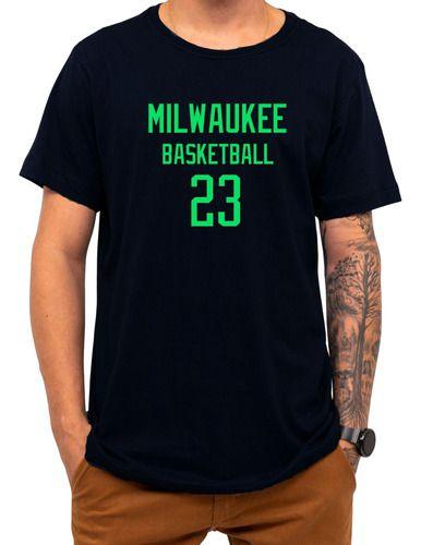 Imagem de Camiseta Basquete Milwaukee Basketball Número 23 Esportiva