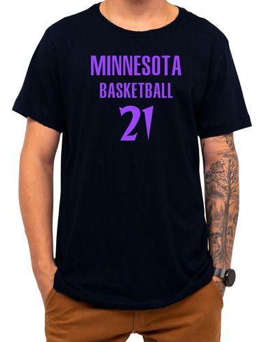 Imagem de Camiseta Basquete Minnesota Basketball Número 21 Esportiva