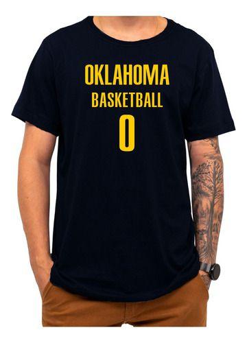 Imagem de Camiseta Basquete Oklahoma Basketball Número 0 Esportiva