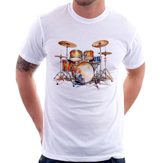 Imagem de Camiseta Bateria Watercolor - Foca na Moda