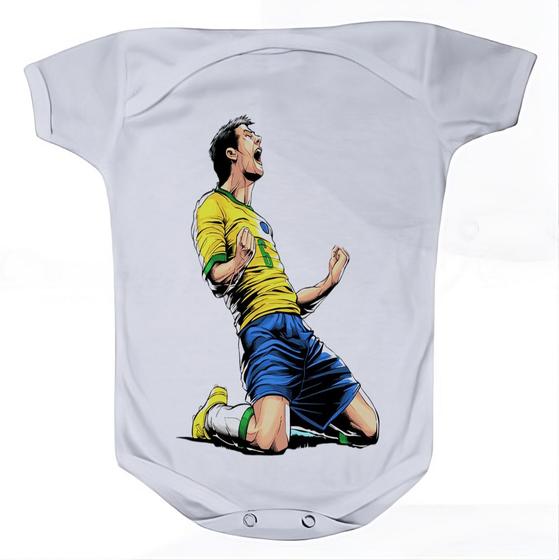 Imagem de Camiseta Bebê Manga Curta Estampado Estampa Futebol