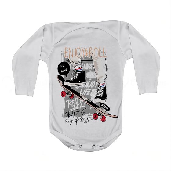 Imagem de Camiseta Bebê Manga Curta Estampado Imagem de Skate