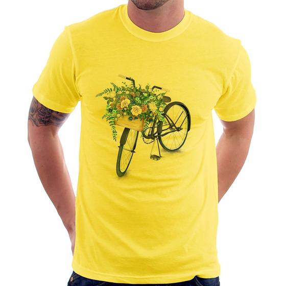 Imagem de Camiseta Bicicleta Cesto de Flores - Foca na Moda