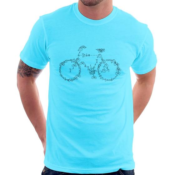 Imagem de Camiseta Bicicletas e Símbolos - Foca na Moda