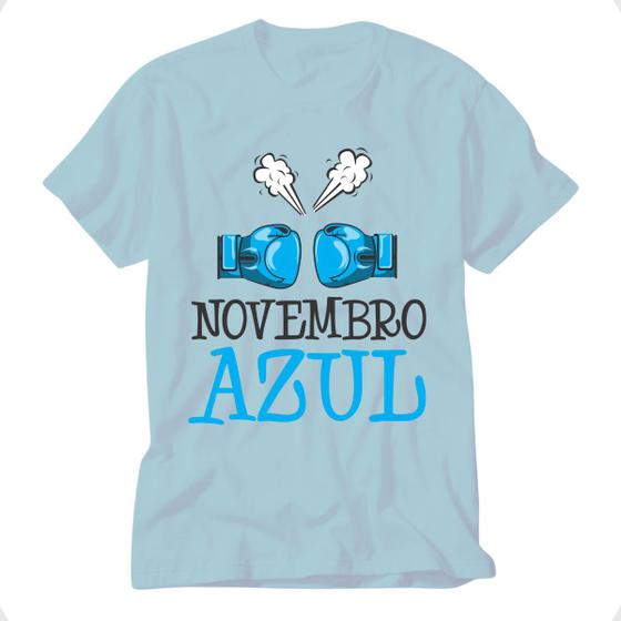 Imagem de Camiseta bigode novembro azul blusa campanha prevenção