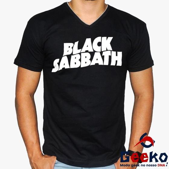 Imagem de Camiseta Black Sabbath 100% Algodão Rock Geeko