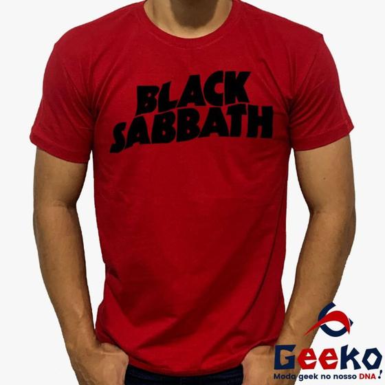 Imagem de Camiseta Black Sabbath 100% Algodão Rock Geeko