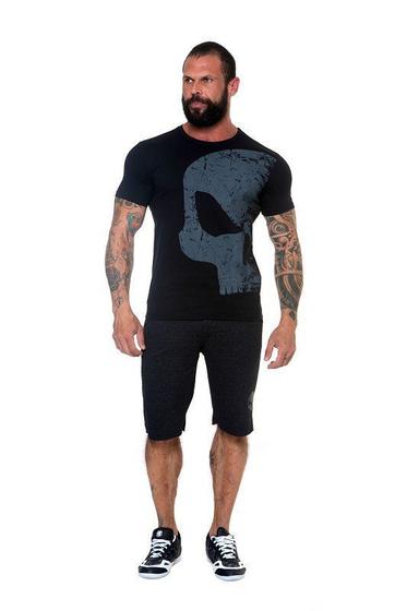 Imagem de Camiseta black skull urban masculina preta