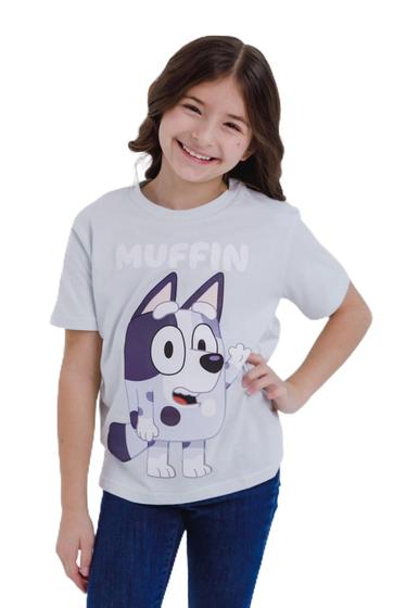 Imagem de Camiseta Bluey Muffin Toddler Boys 2T de manga curta azul