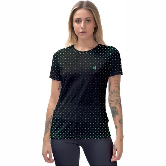 Imagem de Camiseta Blusa Academia Feminina Fitness UV Treino Corrida Musculacao Esporte