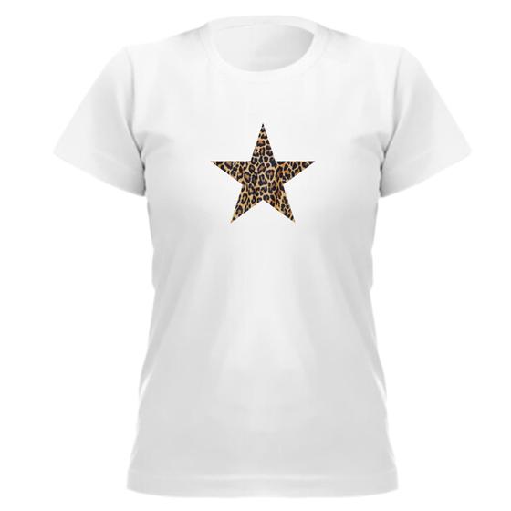 Imagem de Camiseta blusa babylook feminina Estrela manga curta novidade pratico