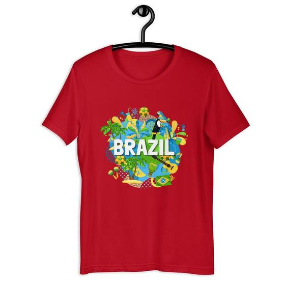 Imagem de Camiseta Blusa Feminina Brasil